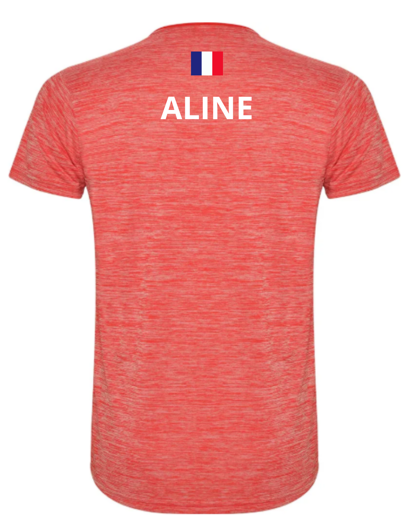 T-shirt NOP Rouge avec Prénom/Alias et Drapeau