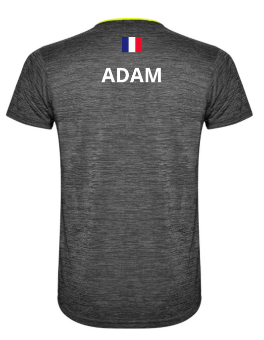 T-shirt NOP Jaune avec Prénom/Alias et Drapeau