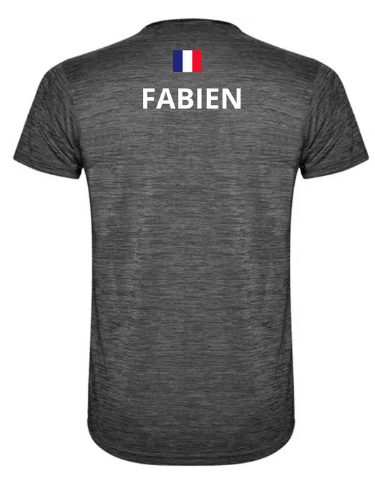 T-shirt NOP Noir avec Prénom/Alias et Drapeau
